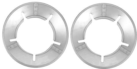 PRETYZOOM 5-Opening Windproof Wok Ring Gas Stove Holder Set 2pcs Adjustable Cast Iron Wok Rack for Home Cooking Compatible Gas and Induction Hobs