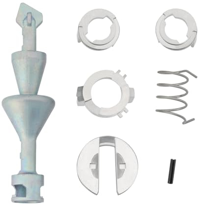 LT Easiyl Un Ensemble de Kit de Réparation de Serrure de Porte Avant Gauche Ou Droite Compatible avec BMW Série 3 E90 E91 E92 E93 Longueur d'hélice 78mm Kit de Réparation de Cylindre de Serrure Argent