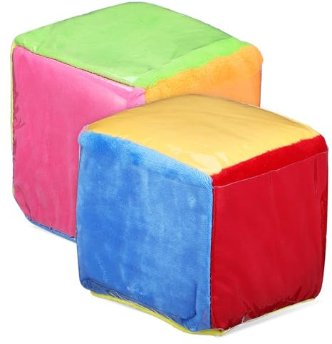 ROMISBABA 2 Stück Lernwürfel mit 6-Seitigen Durchsichtigen Taschen DIY Education Spiele Spielwürfel Taschenspiele Würfel Spielzeug Lernwürfel Bewegungswürfel zum Lernen und Spielen