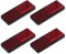 4 Stück Reflektoren für Motorrad, Selbstklebende Rückstrahler in Rot, 94 x 27.5 x 9 mm, Universell Einsetzbar für Roller, Quad, Kennzeichenhalter – Erhöhte Sichtbarkeit und Sicherheit