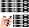 XUKZIMA 30 Pcs Nail Polish Protector for Fingers, 99.99%+ U V Finger Protection Cuticle Protector Tape for Nail Painting U-Shaped French Tip Nail Polish Barrier Peel Off for Nails Stamp Nail Art