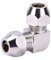 1pc Pneumatic Tube Fittings 4 6 8 10 12 14 16mm Brass Ferrule Compression Oil Water Gas Fitting T-type L-type Cross-type Connector OSBCMZGE(PV,10mm)