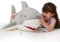 MorisMos 130cm lang riesen Hai Kuscheltier XXL, weich groß Fisch Hai Stofftier Plüschtier,Grau Plüschhai Sharkteddy Spielzeug Geschenk Kinder Mädchen