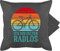 Kissenbezug - Radsport - Kissen - Ich Bin selten radlos Fahrrad Spruch lustig I Radfahrer Geschenke Rennrad I Lustige Fahrrad Geschenke für Mountainbiker I Rad Geschenk für Fahrradfahrer - 50 x 50