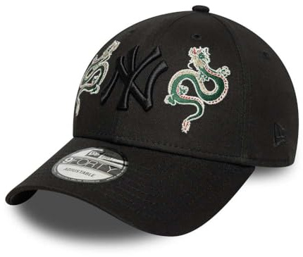 New Era 9Forty Strapback Cap Snake New York Yankees Black