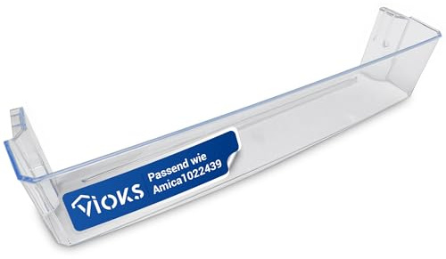 VIOKS Abstellfach Kühlschrank Flaschenfach Ersatz für Amica 1022439 1033020 - Kühlschrank Flaschenhalter Seitenfach Türfach 432 х 85 mm für Kühlschranktüre - Türablagen für Kühlschränke