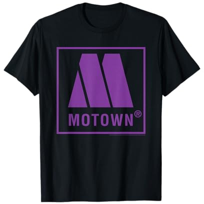 Official Motown Records – Logo Neon Violet T-Shirt