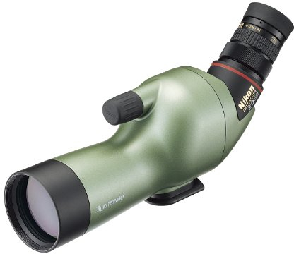 Nikon Spektiv (Fieldscope) ED 50 Angled Beobachtungs-Fernrohr grün perlglanz (ohne Okular)
