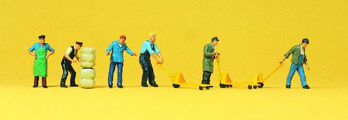 Preiser 10255 Delivery Men (6) with Accessories Exclusive Figure Set