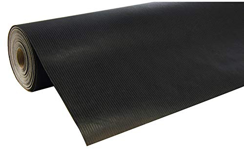 Clairefontaine 507229C Rolle Geschenkpapier (250 x 0,7 m, spezielle Breite, Kraftpapier, strapazierfähig) 1 Stück schwarz