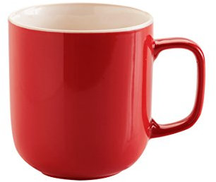 Price & Kensington - Henkelbecher, Tasse, Mug - 400 ml - Steingut - Farbe: Rot