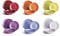 Excelsa Diamond Servizio Piatti 18 Pezzi, Vetro, Multicolore
