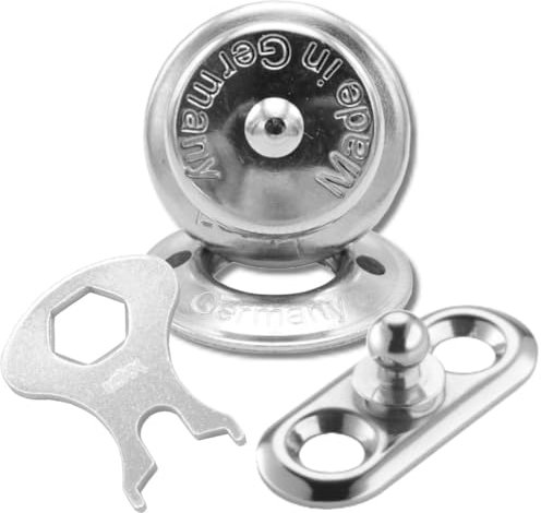 Loxx 5 Stück Set Oberteil Doppellochplatte Cabrio Persenning Plane Boot