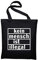 STYLETEX23 Kein Mensch ist illegal Jutebeutel Baumwolltasche, schwarz