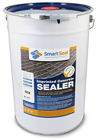 Smartseal Imprinted Concrete Sealer - SILK/WET LOOK - Easy To Apply Driveway Sealer - Durable Protection Outdoor Concrete Sealer for Patterned Imprinted Concrete Driveways and Patios - (25 Litres)
