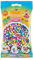 Hama Perlen 207-50 Bügelperlen Beutel mit ca. 1.000 bunten Midi Bastelperlen mit Durchmesser 5 mm im Pastell Mix, kreativer Bastelspaß für Groß und Klein