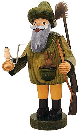 KWO Olbernhau 21023 Räuchermännchen Förster, 18 cm