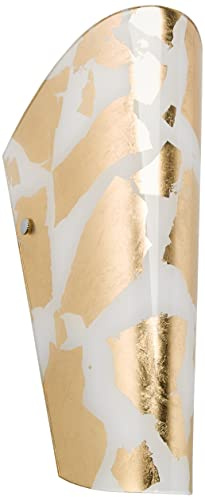 Selene illuminazione Applique, Glass Metal, 70 W, White and Gold