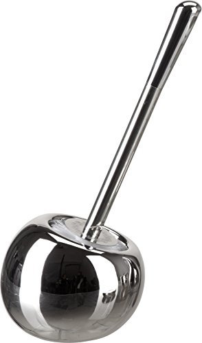 Sanwood 6402402 Coppa WC-Bürstengarnitur, Keramik, Titan, 15 x 36 x 15 cm