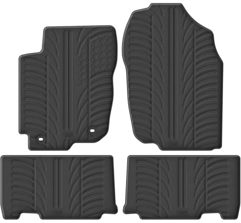 Gledring Satz Gummimatten passgenau | kompatibel mit Toyota RAV4 IV 2WD/4WD 2013-2018 (T-Profil 4-tlg. + Montageclips)