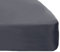 Brentfords Plain Dye Fitted Bed Sheet Non Iron Super Soft Easy Care Microfibre, Grey Silver - Single Size