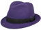 Lipodo Kinderhut aus Wollfilz - Trilby Made In Italy - Filzhut mit Ripsband - Wollfilzhut Sommer/Winter - Fedora für Kids - One Size 52-53 cm lila One Size