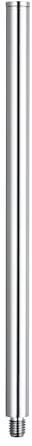 Bürstenking WC-Bürstengriff aus verchromtem Messing, edler Ersatz-Toilettenbürstengriff, passend für Verschiedene WC-Garnituren, mit M12-Außengewinde, ca. 280 mm lang