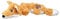 KONG FOX MEDIUM/lLARGE Dog Scrunch Knots Plush Stretchy sides Stuffing-free Stretchy sides Squeaks
