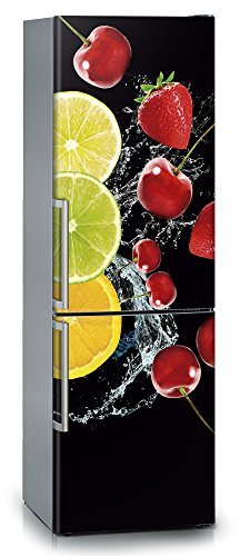Vinilo para nevera | Stickers Fridge | Pegatina Frigo | Black Fruits (185x60)