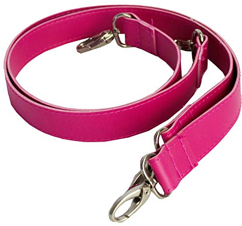Sunsa Damen Schulterriemen. 2er Set Henkel für Schultertaschen. Kunstleder Taschenhenkel. Lange Shopper Riemen. Ersatz-Riemen Schultergurt mit Karabinerhaken Für Taschen (pink)
