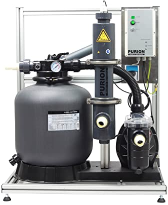 PURION 40 UVC-Anlage Komplettsystem Poolreinigung ohne Chemie und Chlor Badespaß ohne rote Augen (PVC-U mit Lebensdauerüberwachung)