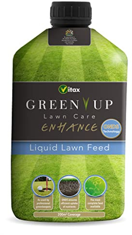 ( x5 ) Vitax 5GEL3 Green Up Lawn Care Enhance Liquid Lawn Feed 200sqm