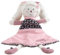 Sauthon Doudou bébé Mouchoir | Peluche bébé | Collection Miss Fleur de Lune | Doudou Naissance | Cadeau Naissance