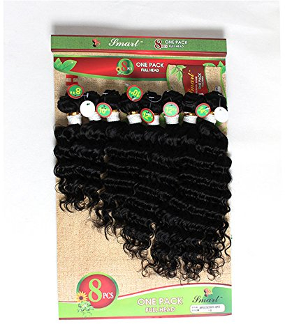 8-14 Zoll Tape in Hair Extensions Fading to Schwarz Haarverlangerung Ombre Extensions (8 10 12 14 zoll, schwarz(deep curly))