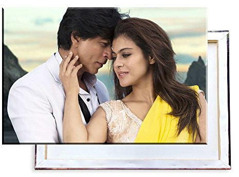 Unified Distribution Dilwale Shah Rukh Khan Kajol - 120x80 cm - Bilder & Kunstdrucke fertig auf Leinwand aufgespannt und in erstklassiger Druckqualität