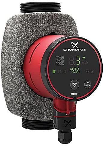 Grundfos Alpha3 HE-Umwälzpumpe 32-60 180 mm mit Bluetooth und Autoadapt Funktion 99371944
