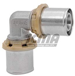 Raccordo A Pressare Curvo Doppio 16 X 2 Per Multistrato Icma