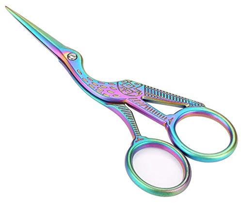 Ejoyous 11.5 cm Vintage Edelstahl Schere, Schneiderschere Nähschere Kran Form Schere Embroidery Scissors Sewing Scissors Tools for Embroidery Craft Needle Work Art Work