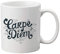 Tasse aus Keramik, bedruckt mit Zitat Carpe Diem, Ref. 1709