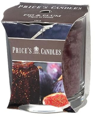 Price's - Fig & Plum Jar Candle - Deep, Rich, Juicy Fragrance - Long Lasting Scent - Up to 45 Hour Burn Time