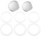 8pcs Silicone Gasket Seal Ring Replacement Washer and Filters for Aluminium Stovetop Coffee Maker Pots Moka Express for 3-Cup and 6-Cup
