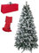 Totò Piccinni Albero di Natale INNEVATO, Folto, Effetto Neve Realistico, Incluso Borsone (150 cm, BERNA)