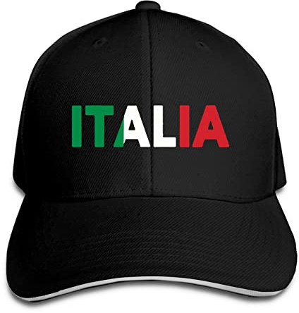 Italia Italy Italian Flag Baseball Cap Sandwich Cap Dad Hat Retro Cowboy Hat Denim Trucker Hat Sun Sports Cap Unisex