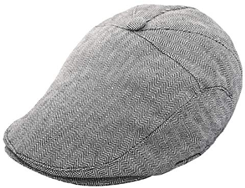 FORUHOO Kinder Schiebermütze für Jungen, Baby Baskenmütze Kapppe Hüte Cap (Schwarz, 54cm)