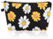 Sibba Mini-Make-Up-Tasche Gelbe Sonnenblume Tragbare Toilettenartikel Make-Up Kosmetikkoffer Kleine Aufbewahrung Organizer ReißVerschluss GeldböRse Niedliches Kulturset Gelbe Blumen Taschen-Organizer