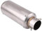 Auspuff Schalldämpfer, Metall Universal Motorrad Auspuff Schalldämpfer Endrohr Spitze Endrohr Silber