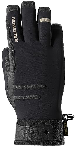 Salomon Mtn Gore-Tex Unisex-Handschuhe Wasserdichte Ski Snowboarden, Allwetterschutz, Dauerhafte Fingerfertigkeit und Präzise Passform, Schwarz, L