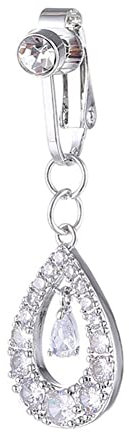 Faux anneau de nombril pour femme - Cœur artificiel non pénétrant - Anneau de nombril pour cartilage - Clip sexy - Non pénétrant, Größe