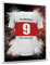 GRAVURZEILE Fußball Bild auf Acrylglas - Fussball Fanartikel Foto Trikot mit Name Nummer & Verein - Personalisierte Geschenke für Männer und Jungen - Geschenk für Ihn - Stuttgart Trikot - 20 x 30 cm