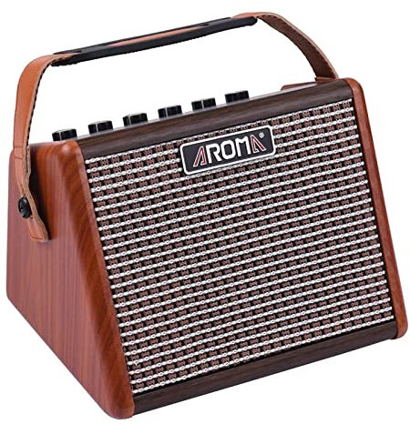 AG-15A 15W Amplificador de Guitarra ATIC portátil Amp BT Altavoz Batería Recargable incorporada con Interfaz de teléfono